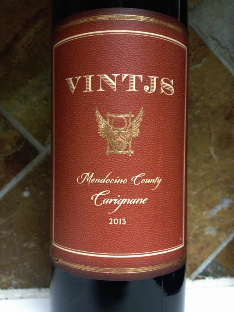 VINTJS Carignane 2013 label photo